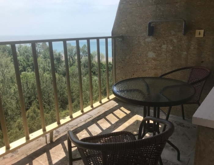 Повышенной комфортности 2-местный 1-комнатный, вид на море, 9 этаж - Пансионат «Сосновая роща» Пицунда