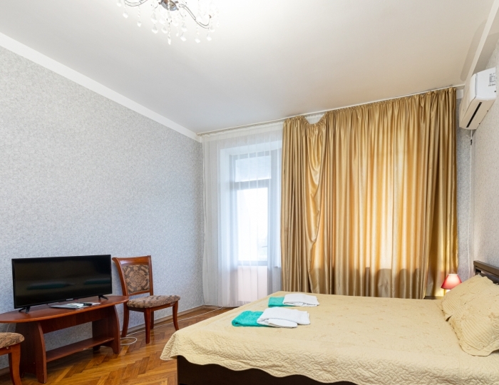 Стандартный 3-местный 1-комнатный корпус 1 (балкон, вид на море) - Пансионат «Сосновая роща» Пицунда