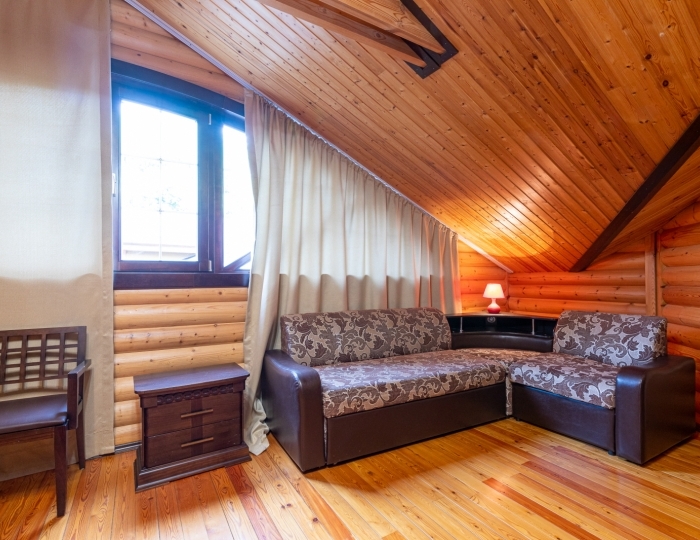 Стандартный 3-местный 1-комнатный "мансардный", корпус 3, этаж 3 - Пансионат «Сосновая роща» Пицунда